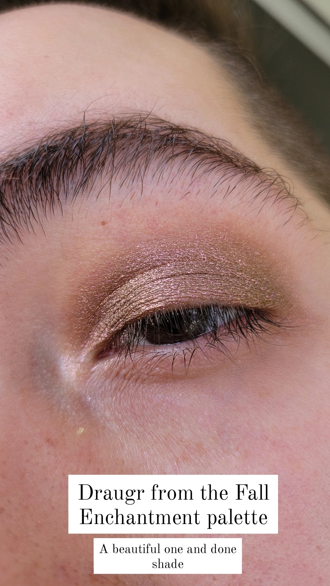 Draugr - Eyeshadow Medium Brown Shimmer w/ Red Orange Sparkles