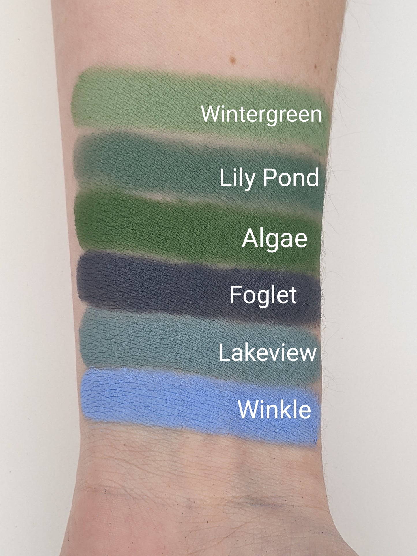 6 Matte Bundle - Blues, Teals, And Greens