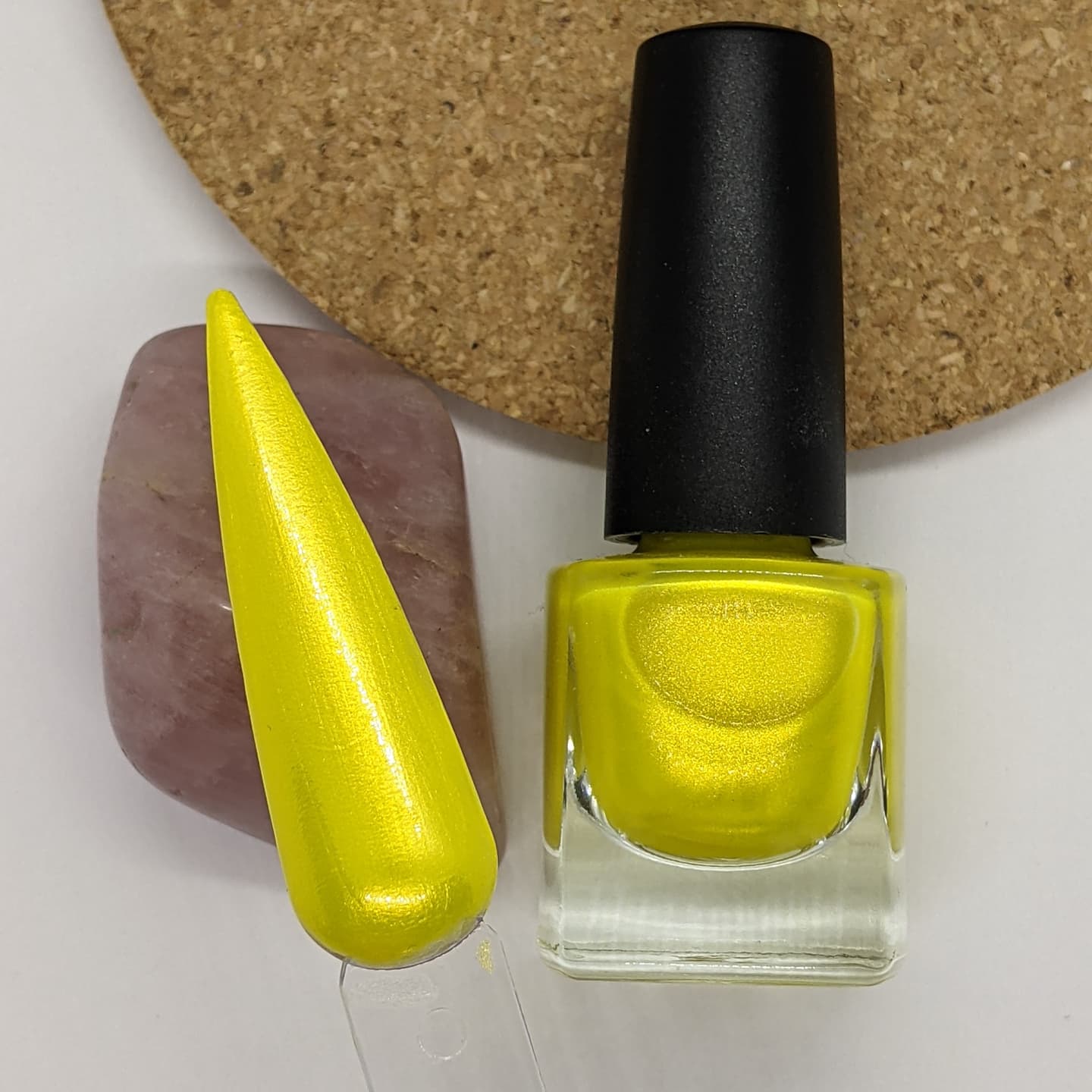 yellow nail polish bottle