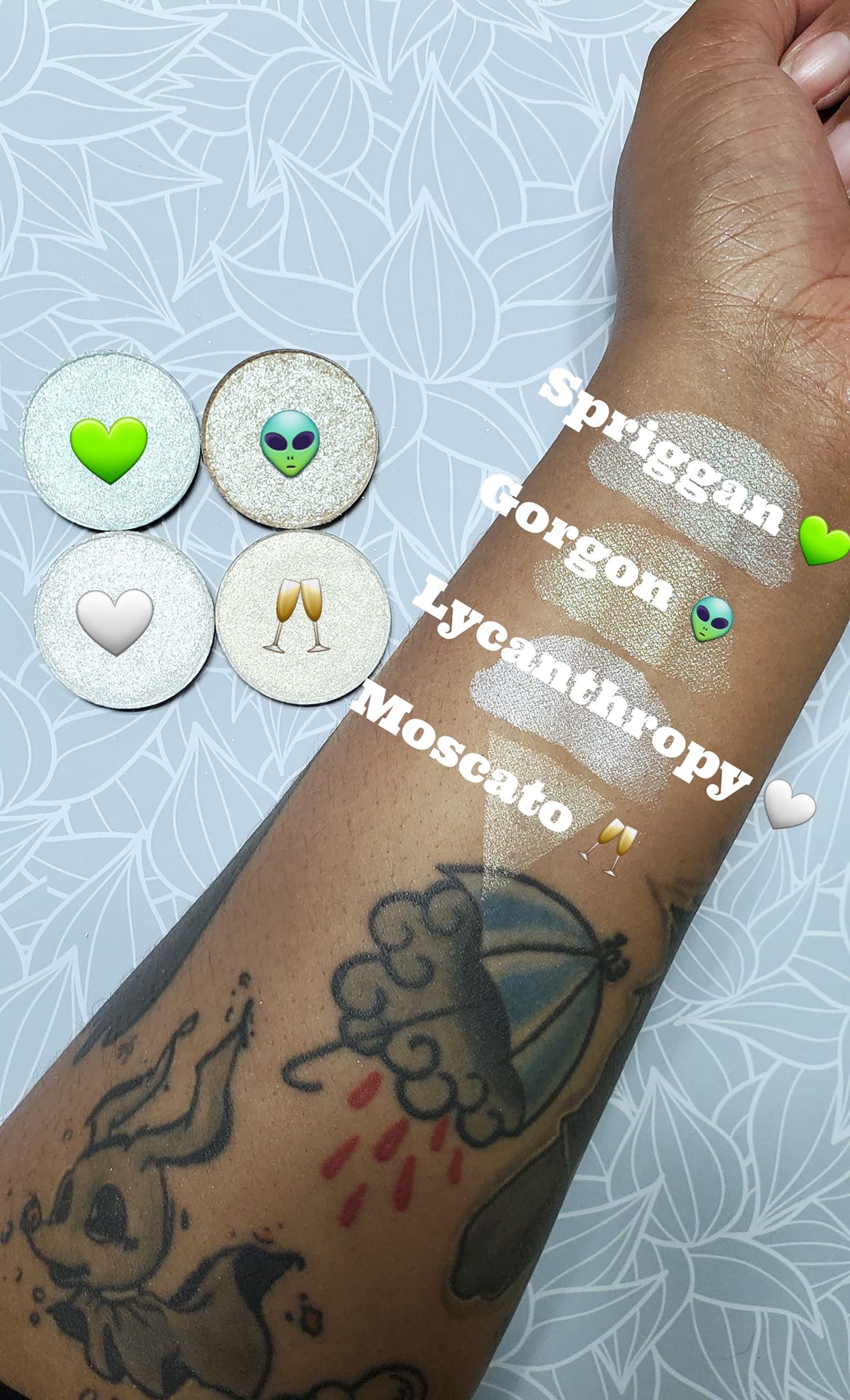 Gorgon - Highlighter Eyeshadow Green Gold Sparkle