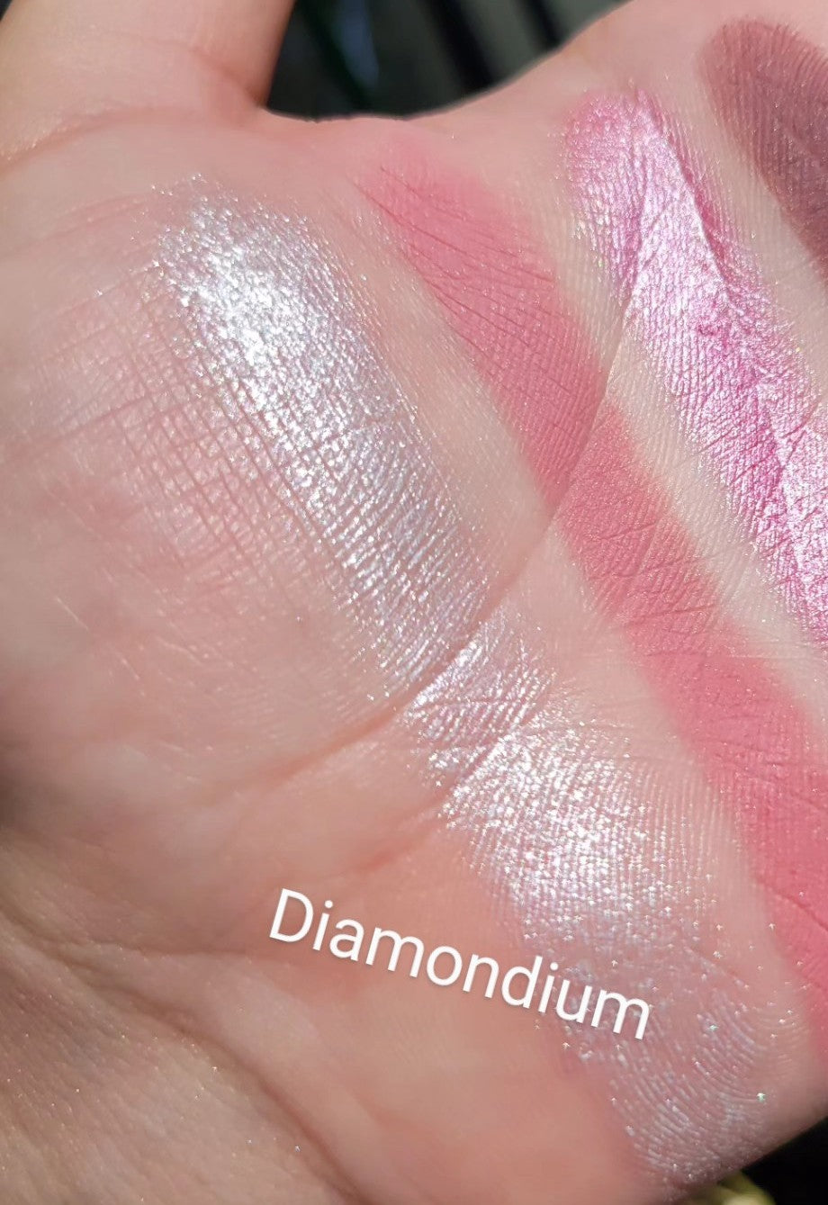 Diamondium - Eyeshadow Highlighter Silver White Sparkle