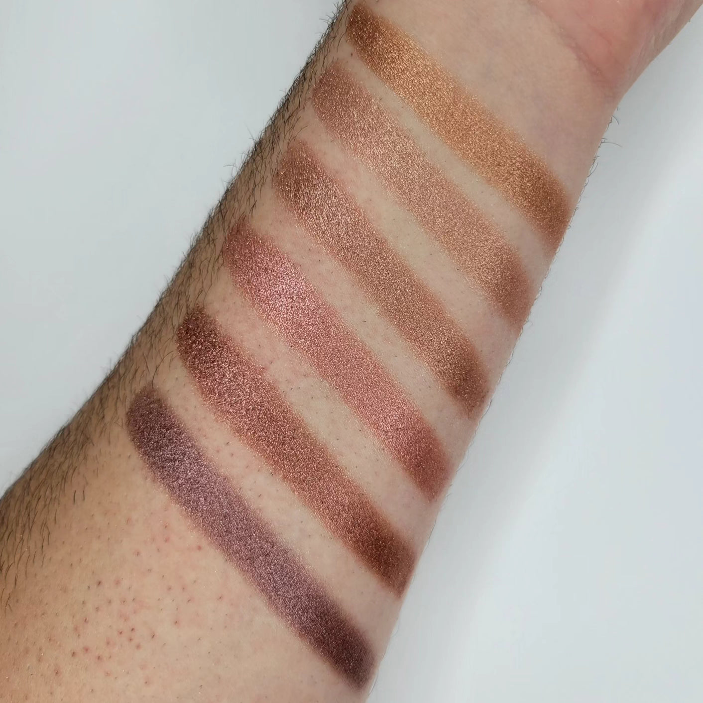 6 Shimmer Eyeshadow Bundle - Pinks/Browns/Reds