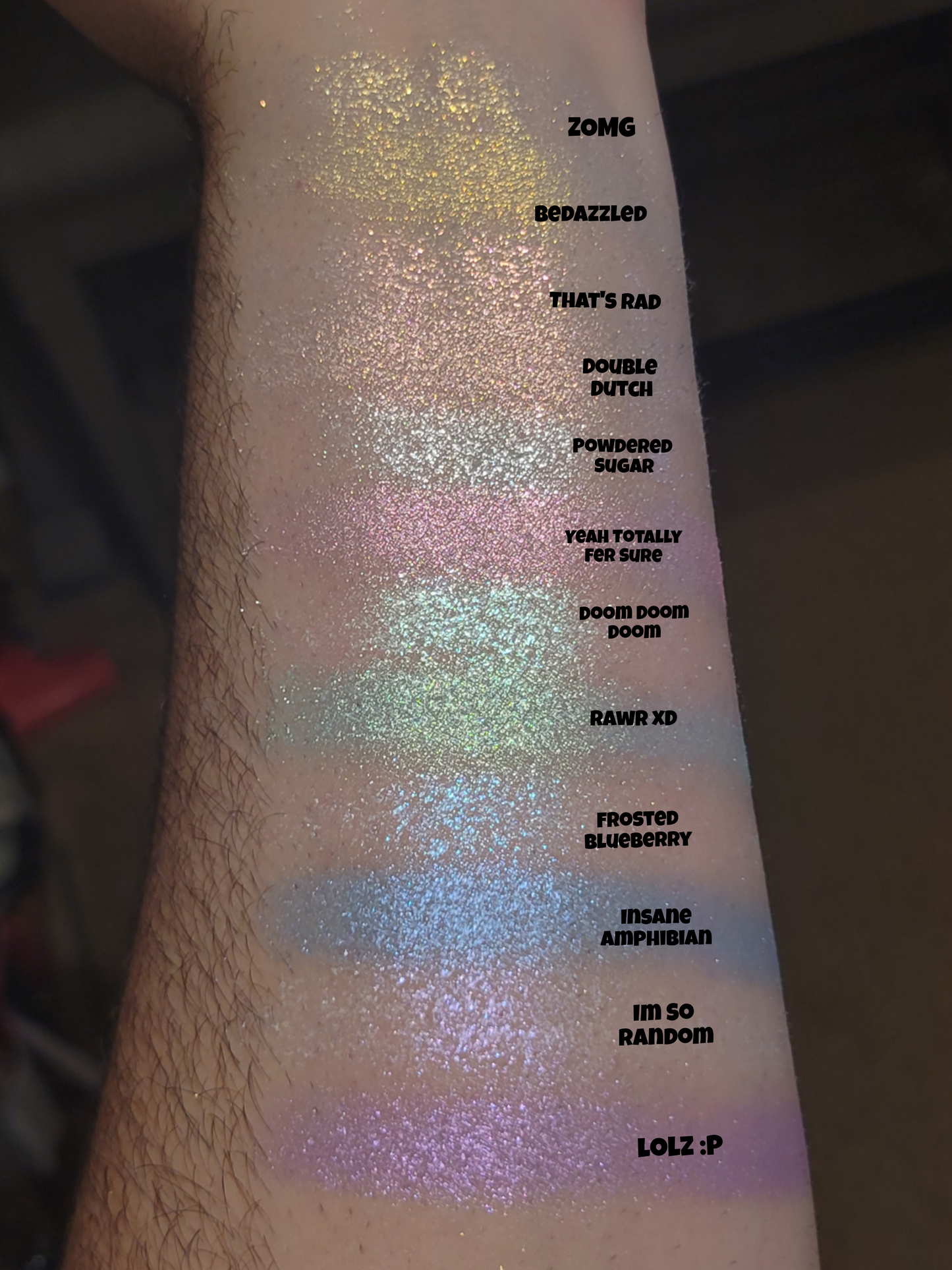 Powdered Sugar - Eyeshadow Shimmer Sparkle Silver White
