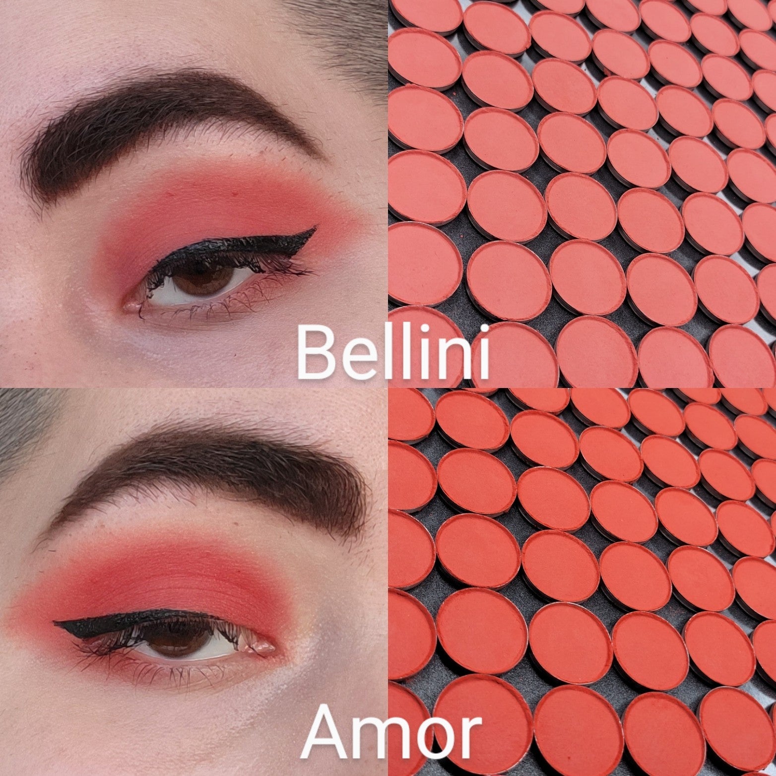 Red deals orange eyeshadow