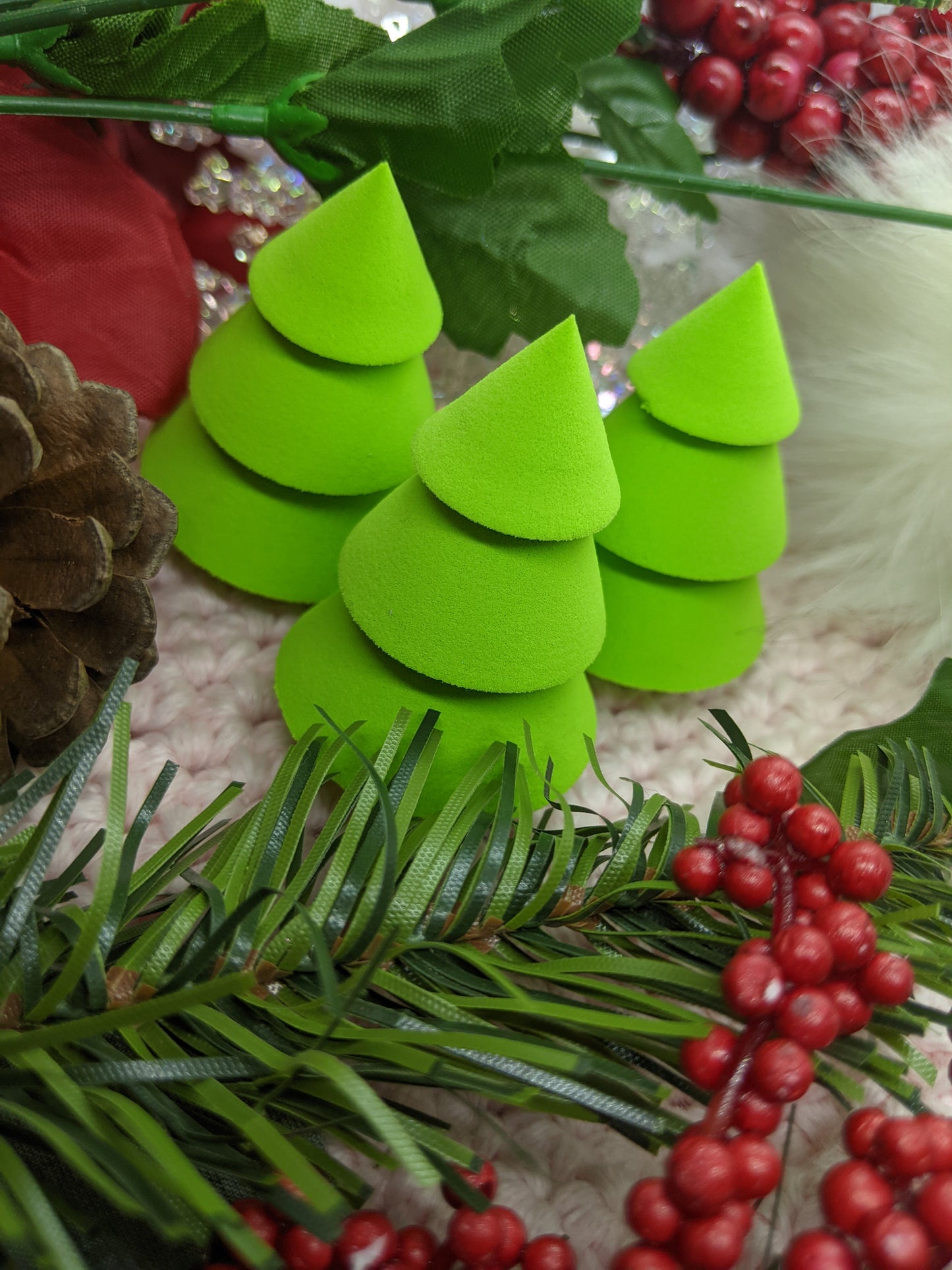 Holiday Tree Makeup Sponges