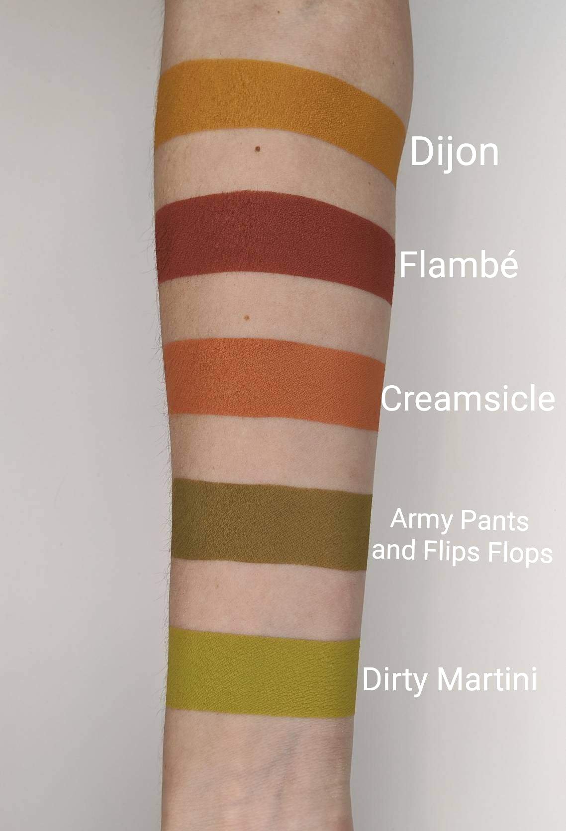 Army Pants And Flip Flops - Matte Eyeshadow Earthy Olive Green